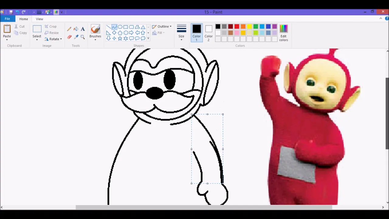 I draw Uncle Chuck from Sonic Underground As A Teletubby